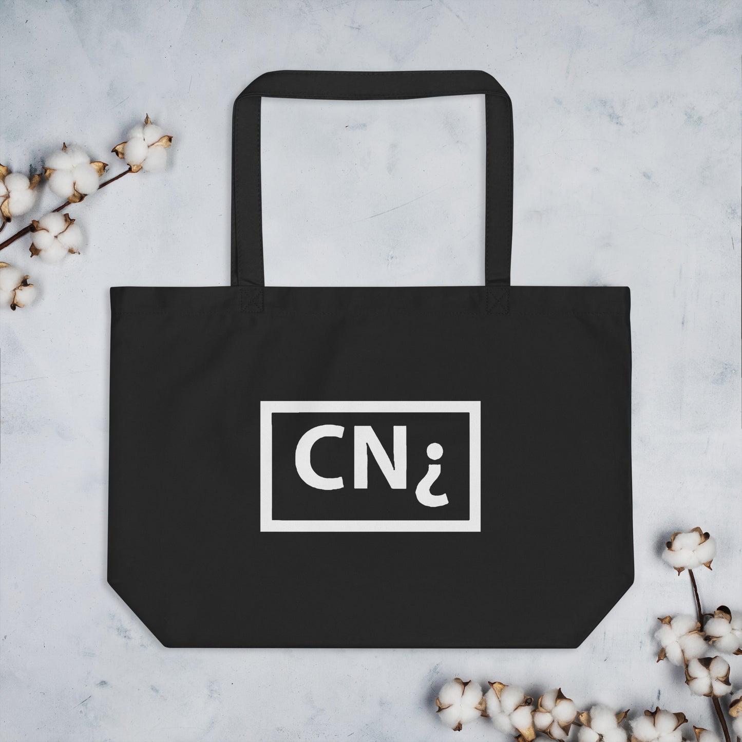 Large organic tote bag