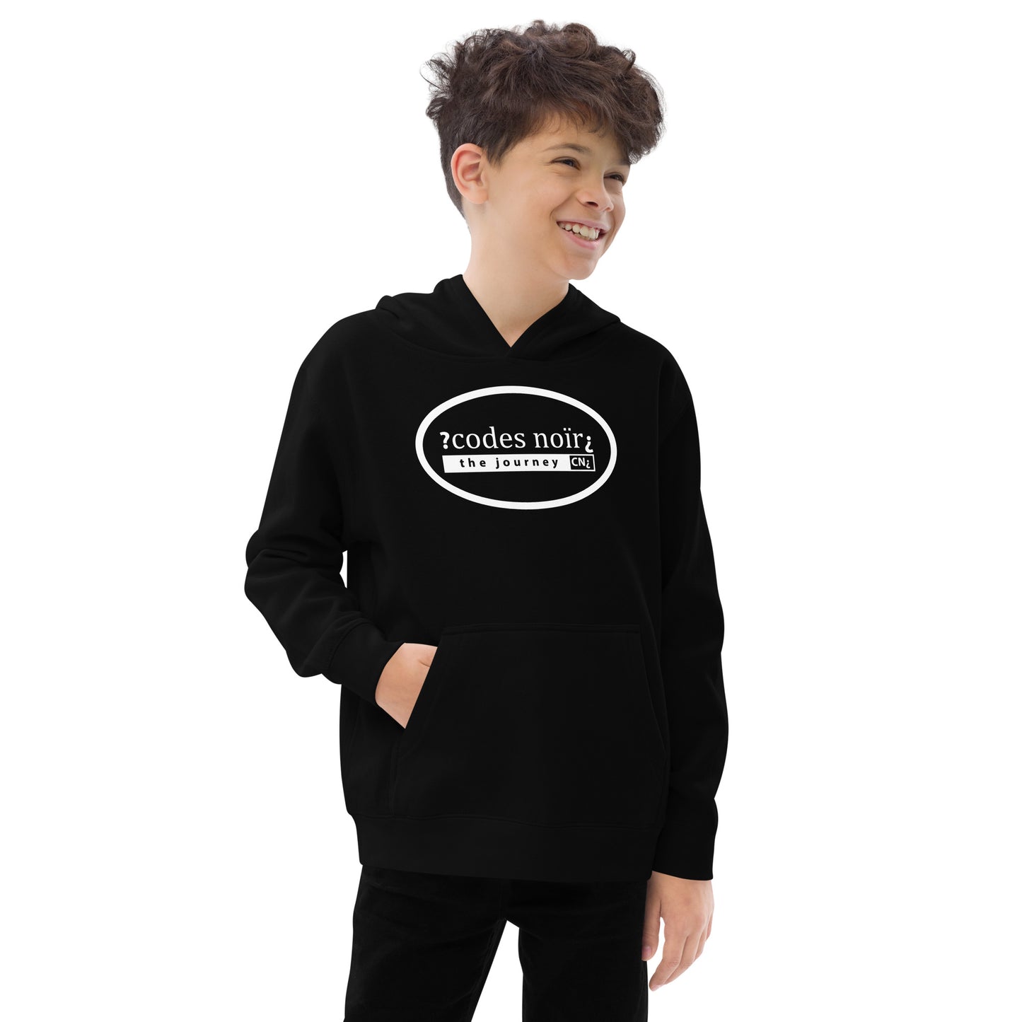 The Journey Black Kids Fleece Hoodie