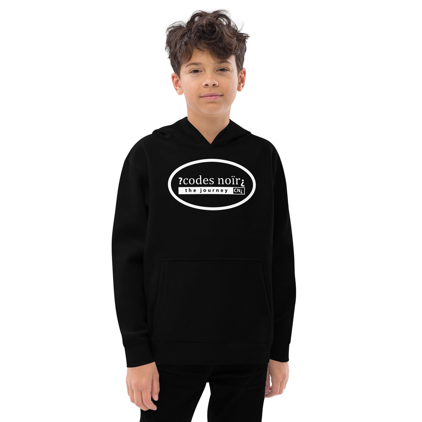 The Journey Black Kids Fleece Hoodie