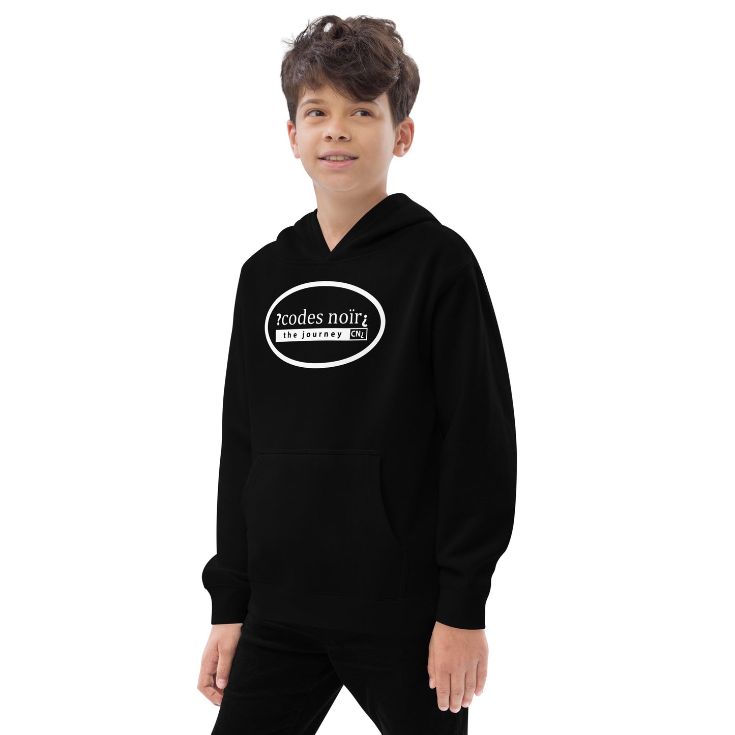 The Journey Black Kids Fleece Hoodie