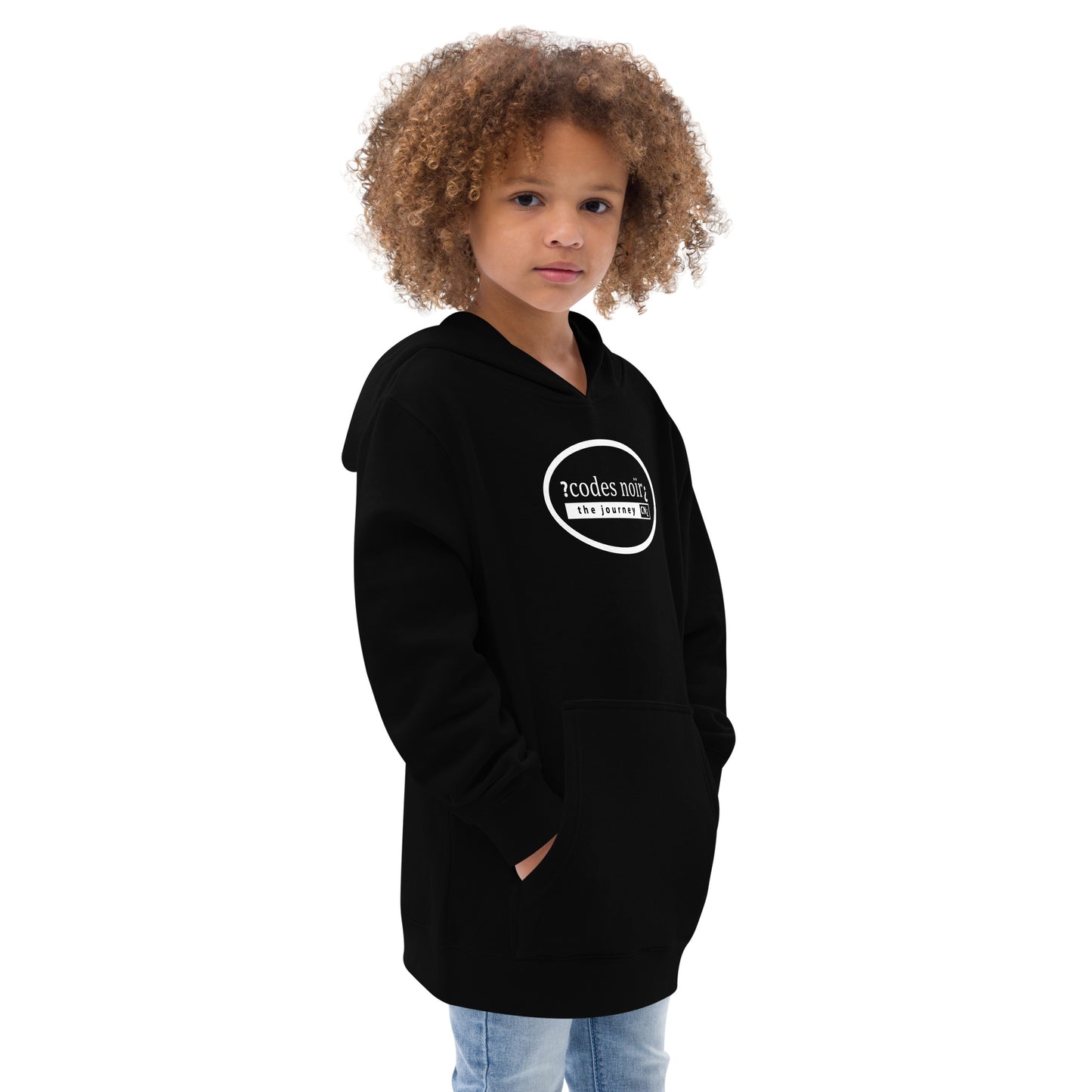 The Journey Black Kids Fleece Hoodie