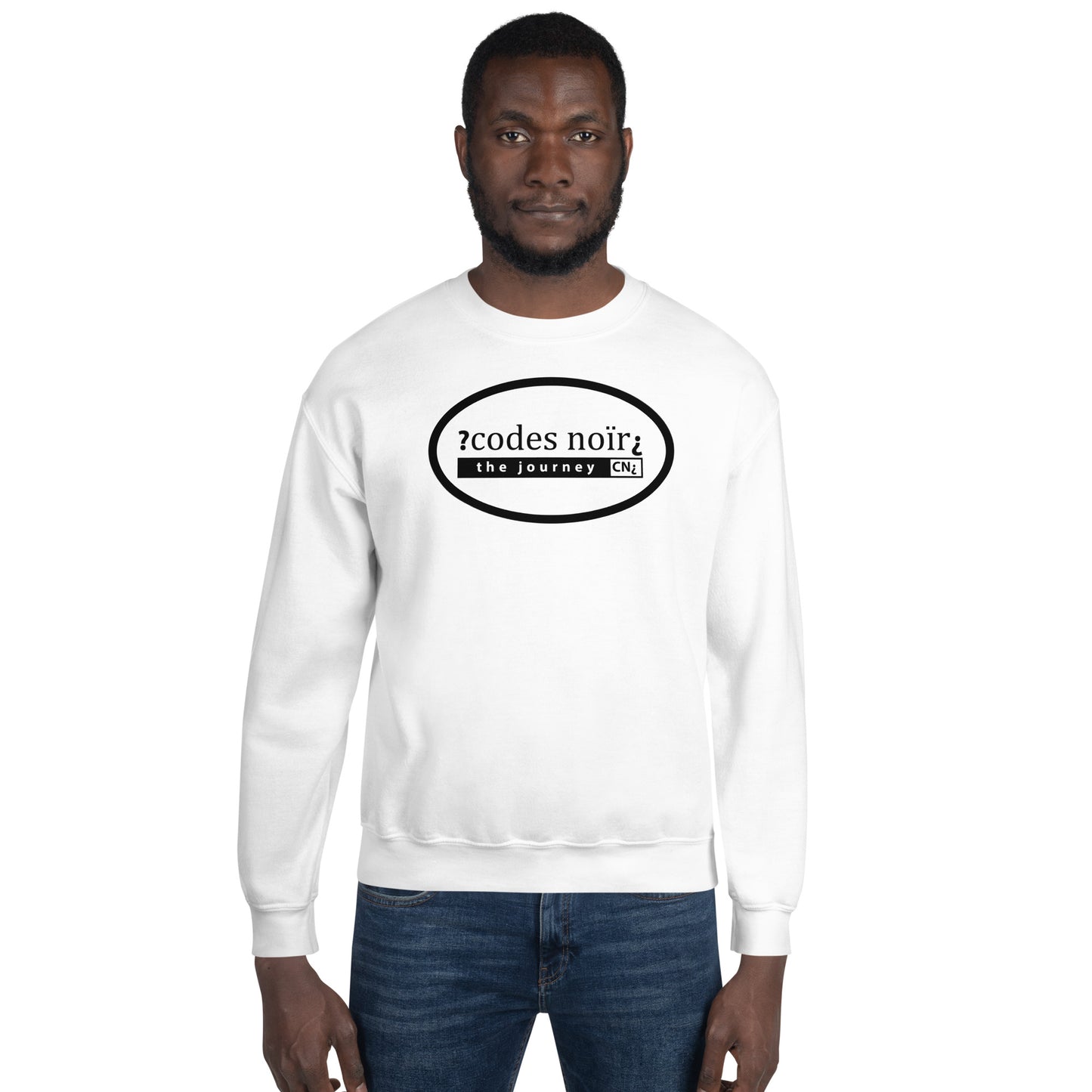 The Journey White Unisex Sweatshirt