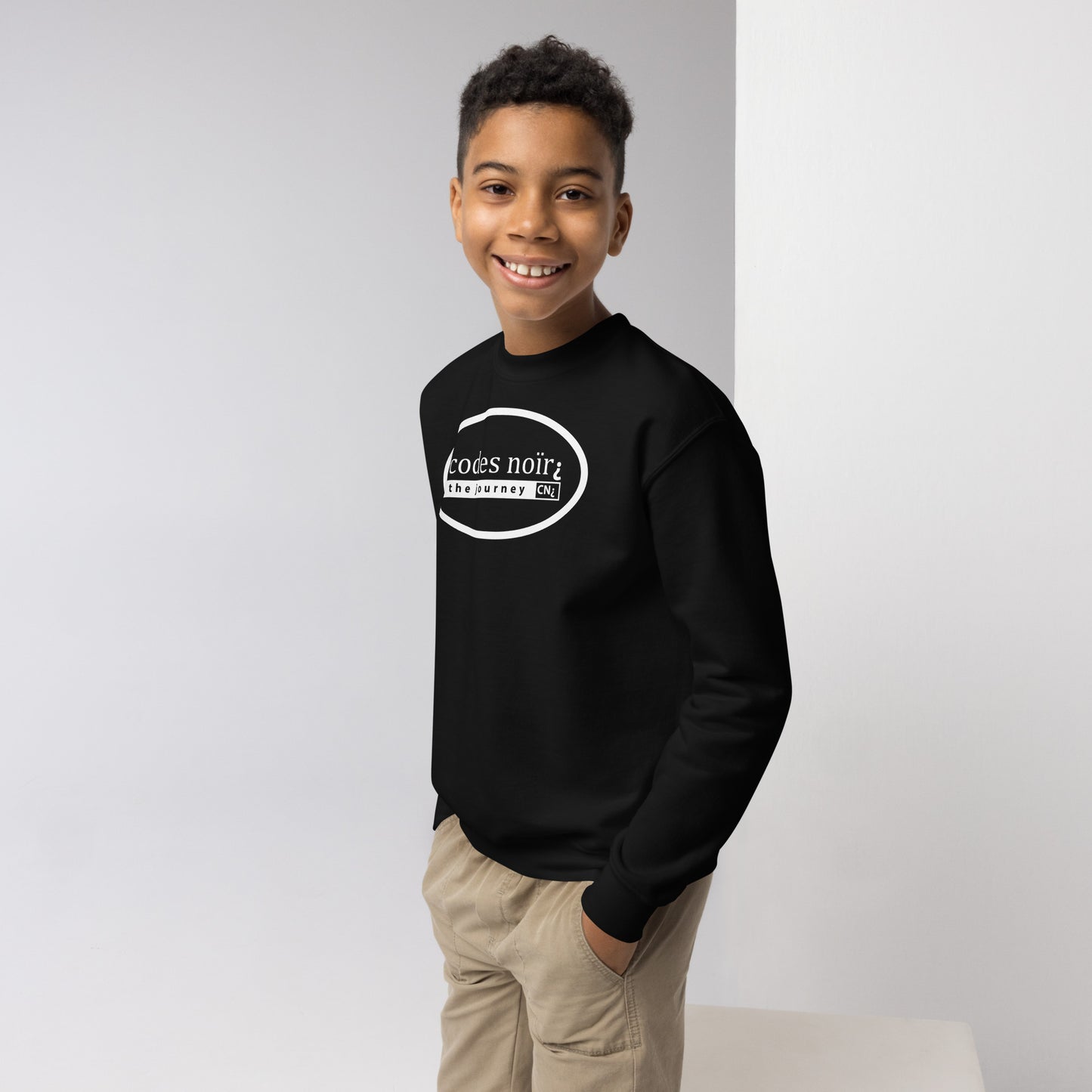 The Journey Black Youth Crewneck Sweatshirt